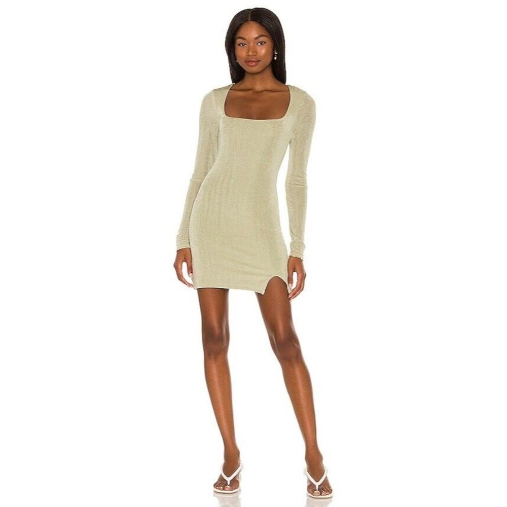 House of Harlow 1960 x Sofia Richie Tawnie Mini Dress Sage Green